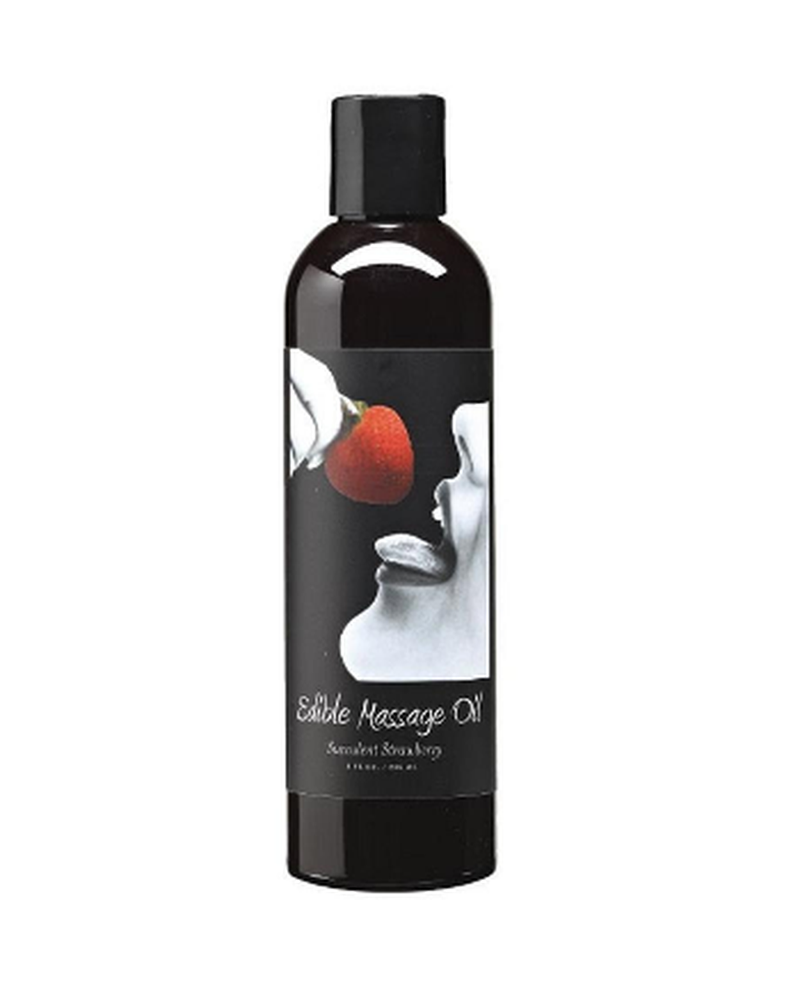 Edible Massage Oil Strawberry Massage by Earthly Body- The Nookie