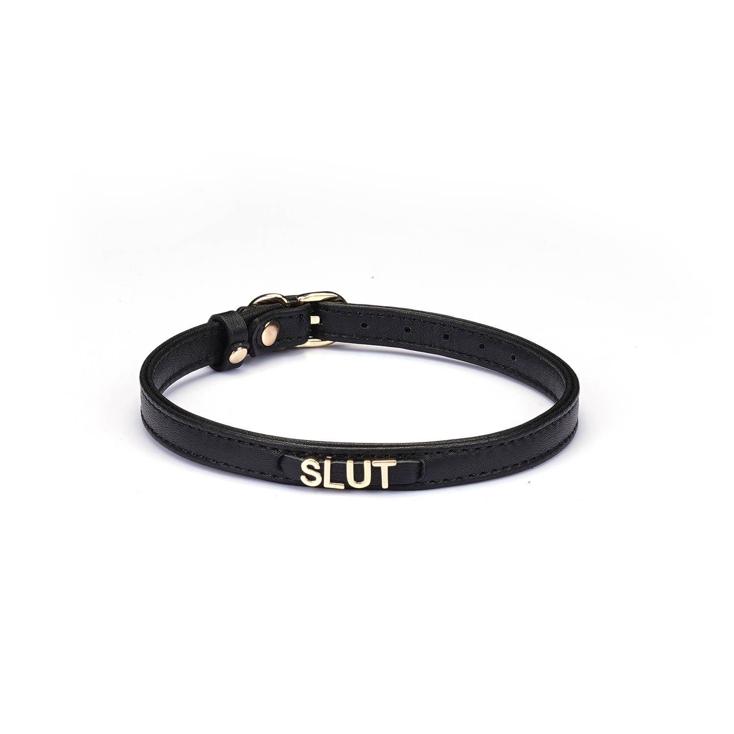 Premium Leather SLUT Choker Kink by Liebe Seele- The Nookie