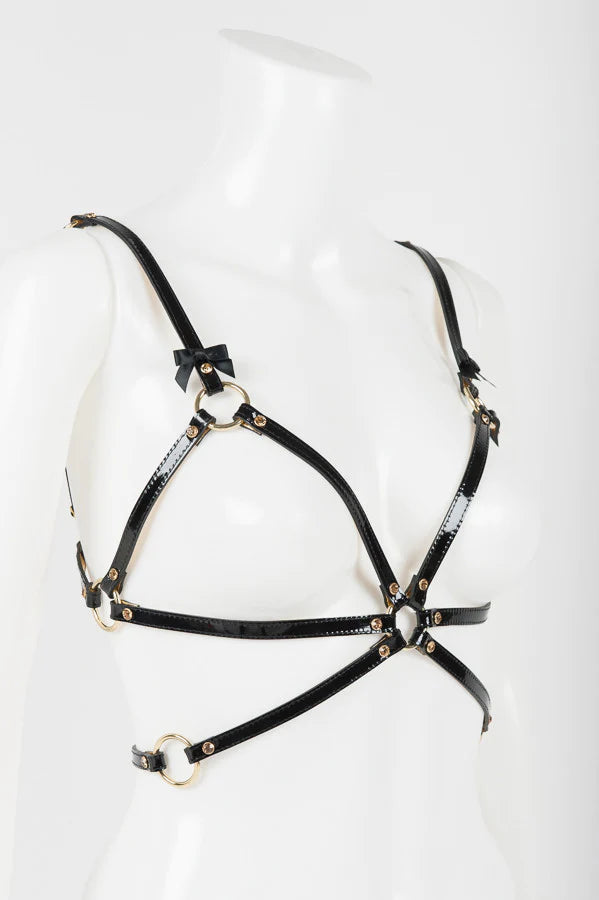 Fräulein Kink Jet Harness Lingerie by Fräulein Kink- The Nookie