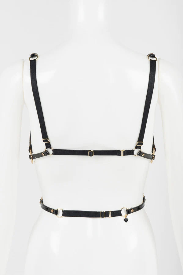 Fräulein Kink Jet Harness Lingerie by Fräulein Kink- The Nookie