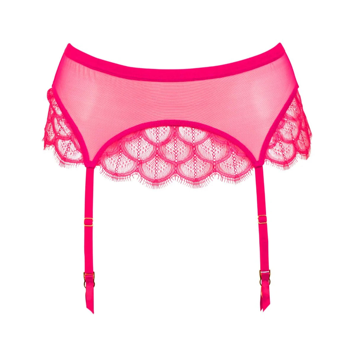 Mystic Shadow Suspender Belt in Raspberry Lingerie by Atelier Amour- The Nookie