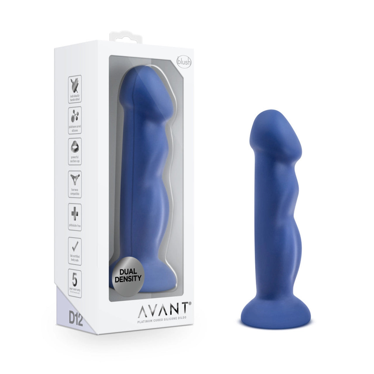 Avant D12 Suko Indigo Dildo by Blush- The Nookie