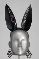 Leather Bunny Ears Headband Lingerie by Voyeur X- The Nookie