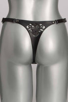 Lilly Leather Thong Lingerie by Voyeur X- The Nookie