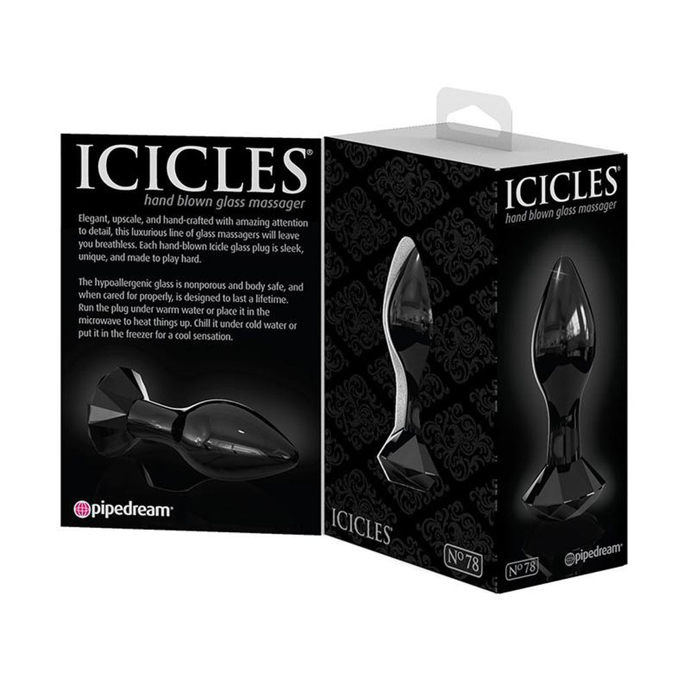 Icicles No. 78 Glass Plug Dildo by Pipedream- The Nookie