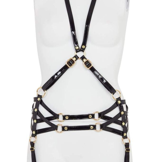 Deco Detail Suspender Harness Lingerie by Playful Promises- The Nookie