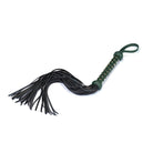  Mossy Chic Heavy Leather Flogger with Studded Handle Kink by Liebe Seele- The Nookie