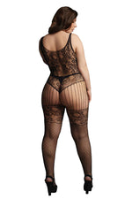  Le Désir Lace and Fishnet Bodystocking Lingerie by Shots- The Nookie