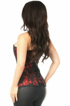 Lavish Red Lace Front Zipper Corset Lingerie by Daisy Corsets- The Nookie