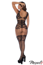 Strappy Fishnet Rhinestone Bodystocking Lingerie by Mapalé- The Nookie