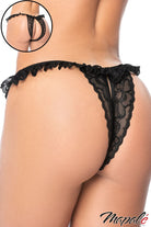  Open Lace Panty in Black Lingerie by Mapalé- The Nookie