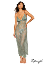 Eyelash Lace Gown in Sage Green Lingerie by Dreamgirl- The Nookie