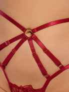 Rosalie Embroidered Lace Strappy Backless Tanga Lingerie by House of Desire- The Nookie