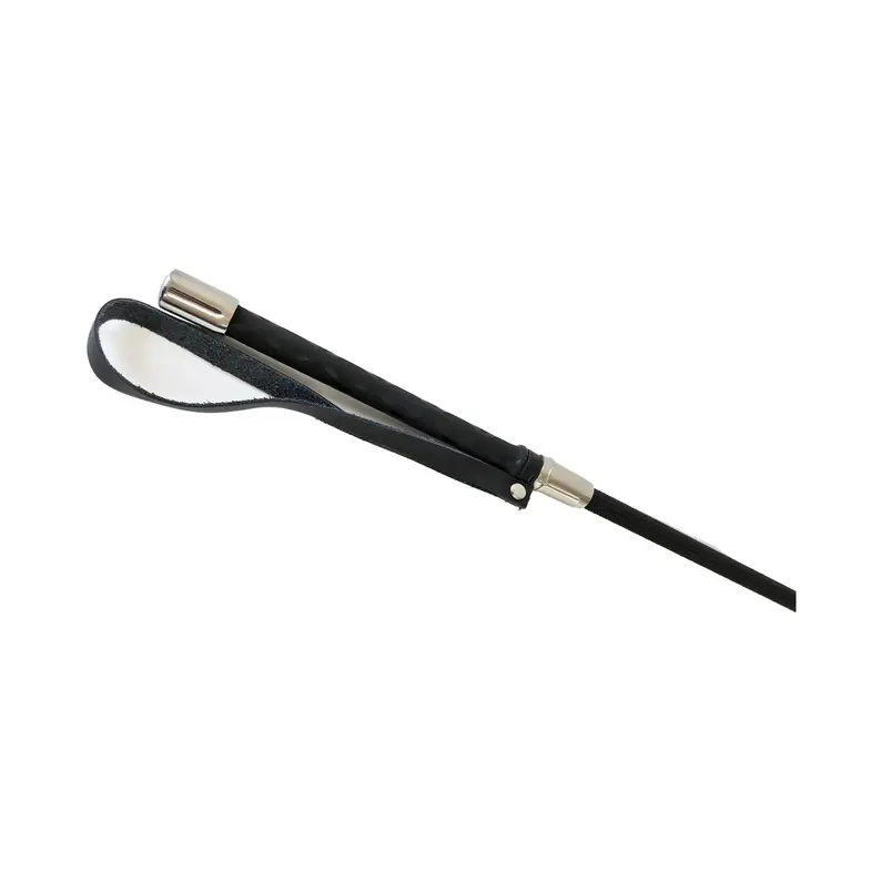  Black and Red Leather Flower Riding Crop Kink by Liebe Seele- The Nookie