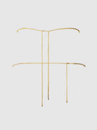 Rhinestone Swirl Knot Panty in Gold Lingerie by House of Desire- The Nookie