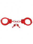 Red Metal Handcuffs Kink by Pipedream- The Nookie