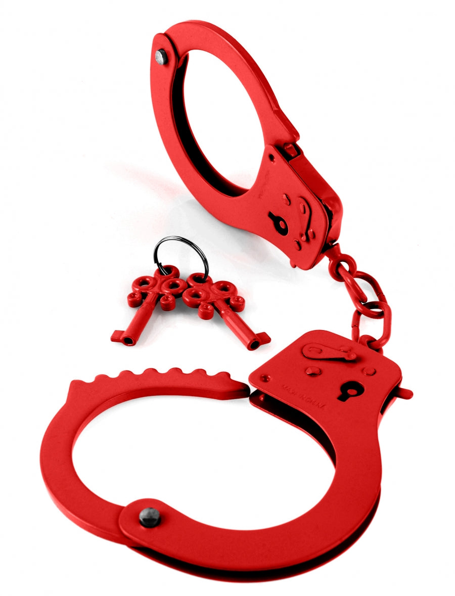 Red Metal Handcuffs Kink by Pipedream- The Nookie