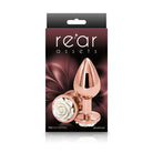 Medium Rose Gold Plug with White Rose Dildo by NS Novelties- The Nookie