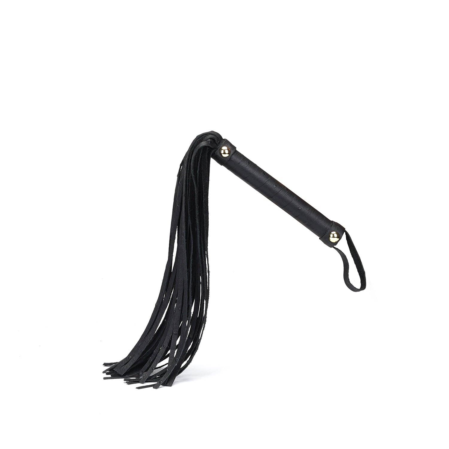 Demon's Kiss Black Leather Flogger Whip Kink by Liebe Seele- The Nookie