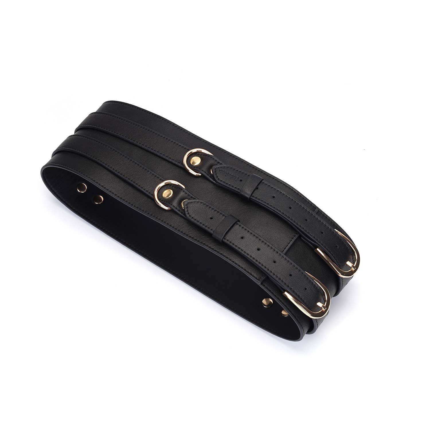 Dark Secret Black Leather Waist Cuff M Kink by Liebe Seele- The Nookie