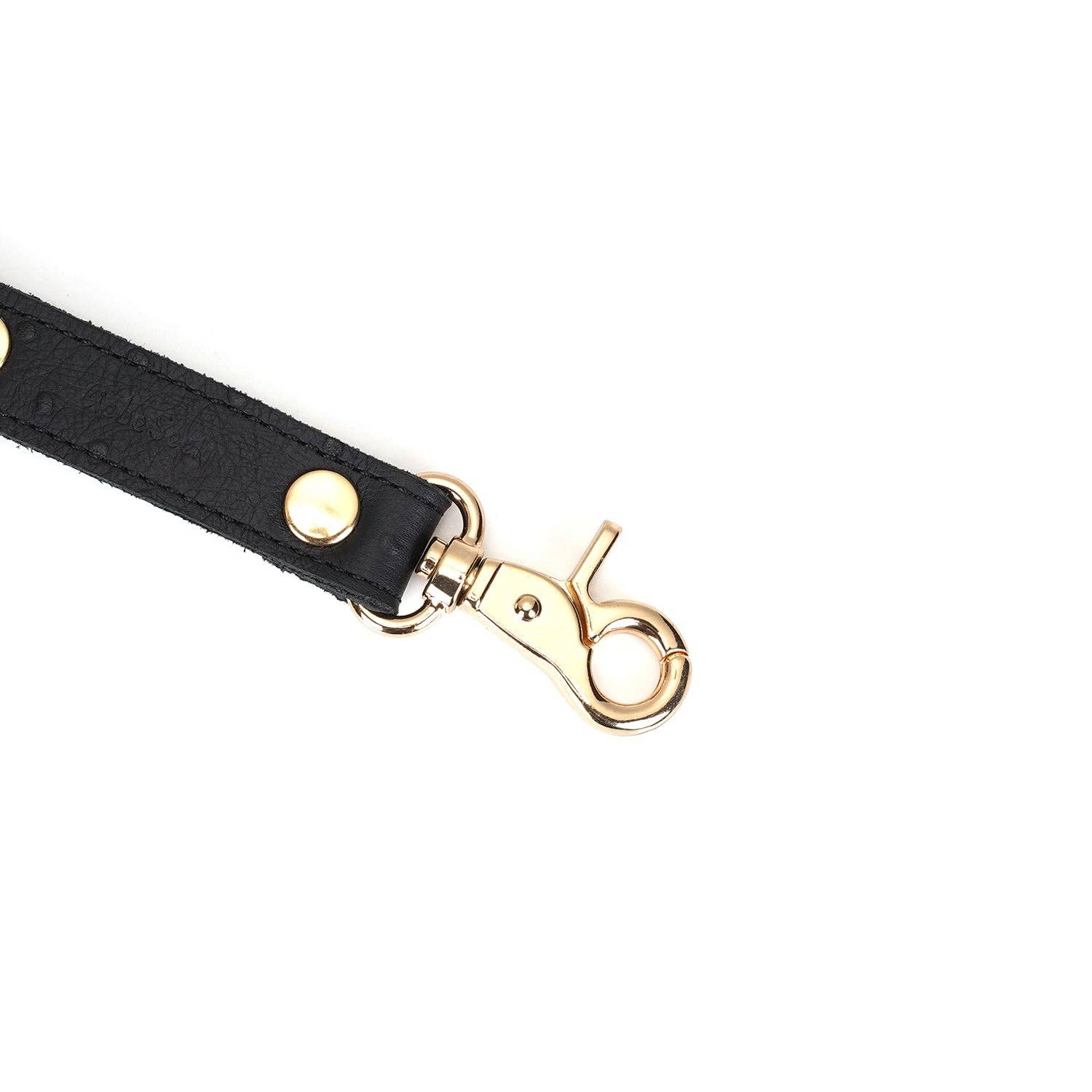Demon's Kiss Black Leather Hog Tie Kink by Liebe Seele- The Nookie