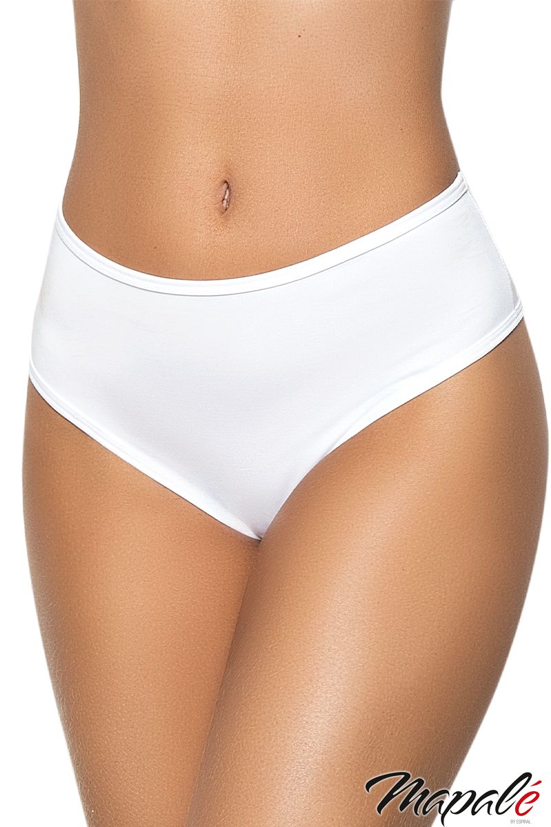  High-Waisted Panty in White Lingerie by Mapalé- The Nookie