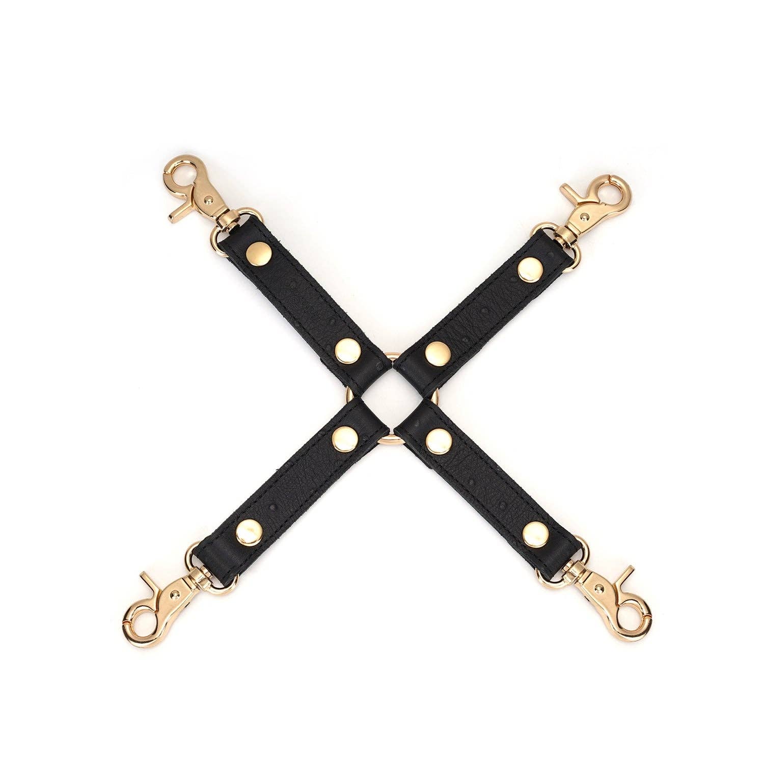 Demon's Kiss Black Leather Hog Tie Kink by Liebe Seele- The Nookie
