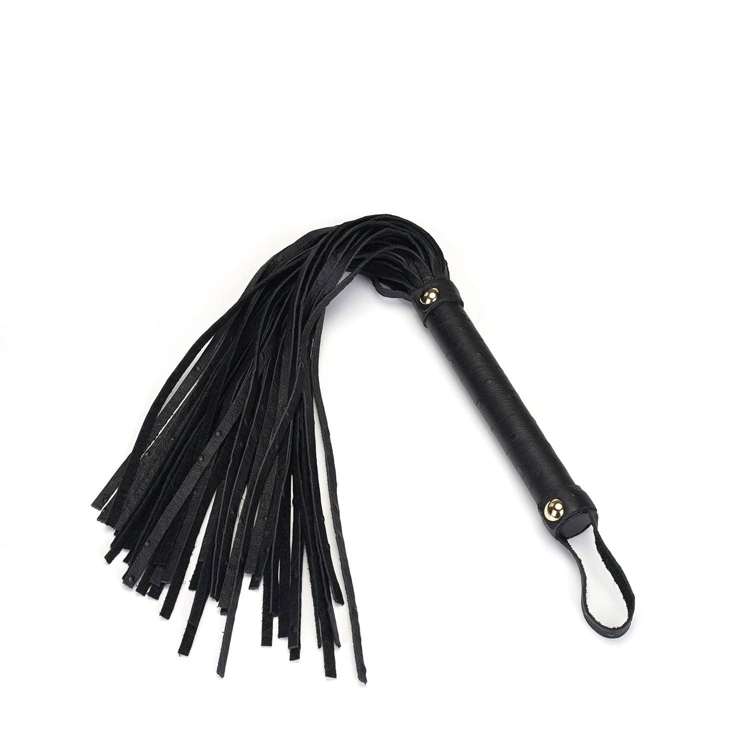 Demon's Kiss Black Leather Flogger Whip Kink by Liebe Seele- The Nookie