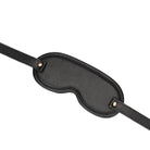 Crocodile Noir Black Leather Blindfold Kink by Liebe Seele- The Nookie