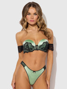 S Lara Lace Strapless Push Up Bra & Tanga Set Lingerie by House of Desire- The Nookie