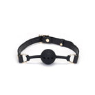 Demon's Kiss Black Leather Ball Gag Kink by Liebe Seele- The Nookie