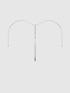 Chainmail Rhinestone Thong in Silver Lingerie by House of Desire- The Nookie