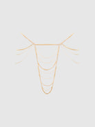 Chain Draped G-String in Gold Lingerie by House of Desire- The Nookie