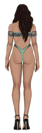 Lara Lace Strapless Push Up Bra & Tanga Set Lingerie by House of Desire- The Nookie