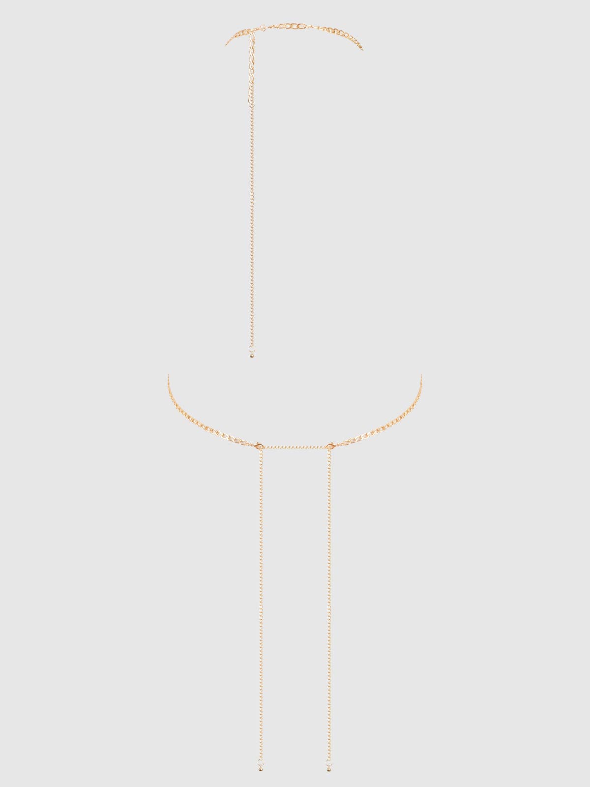 Deep V-Plunge Chain Teddy Lingerie by House of Desire- The Nookie