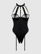 Devon Strappy Harness Teddy Lingerie by House of Desire- The Nookie