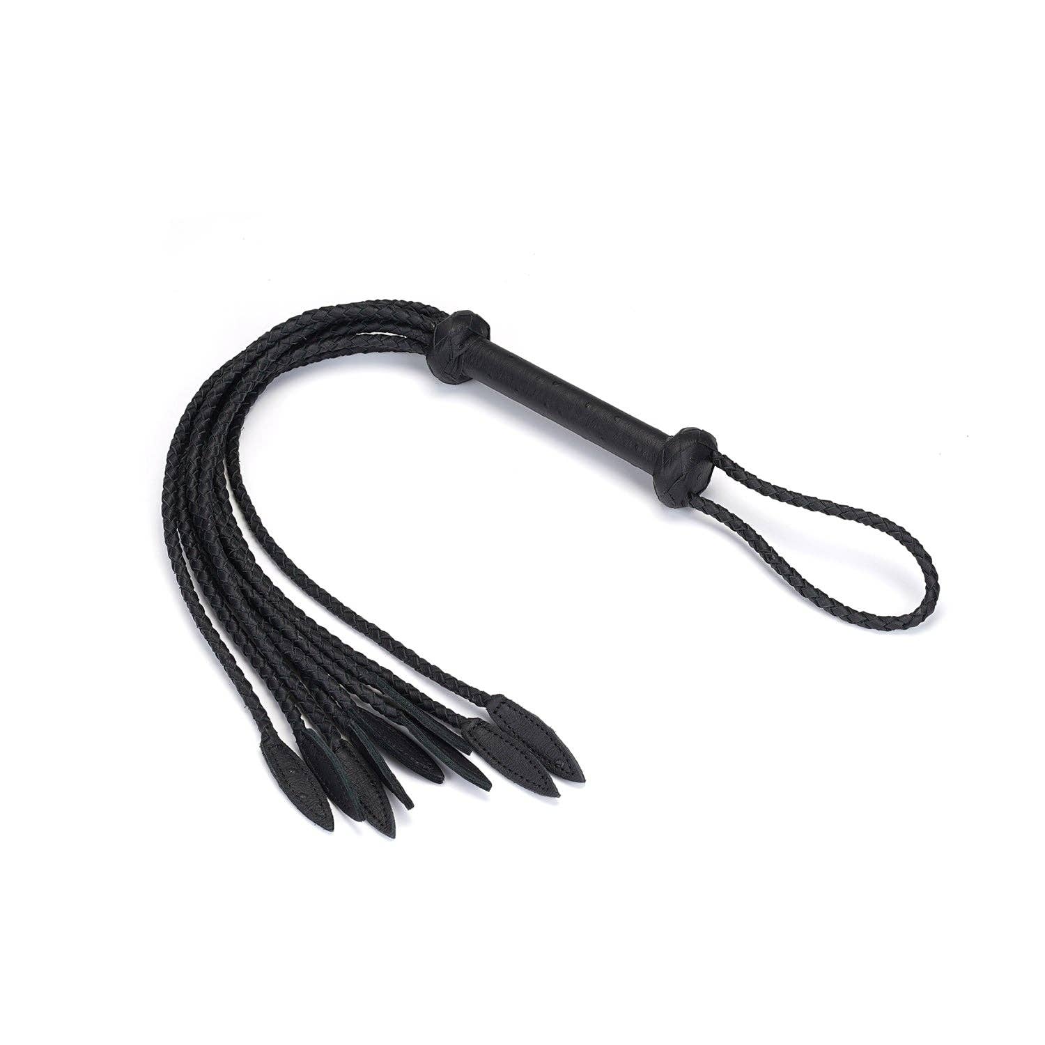 Demon's Kiss Black Leather Cat O' Nine Spanking Whip Kink by Liebe Seele- The Nookie