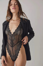  So Fine Lace Mariah Body in Black Lingerie by Only Hearts- The Nookie