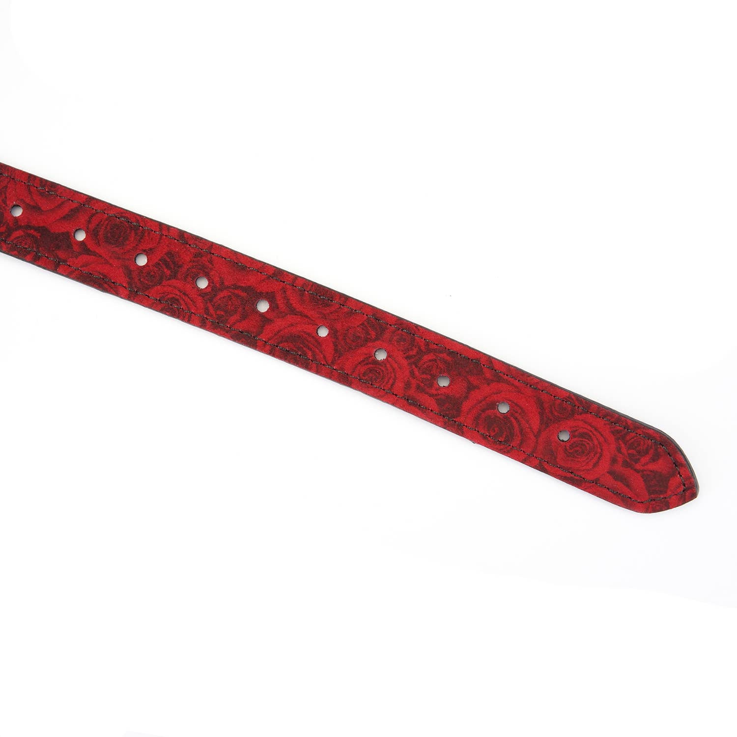 Kinbaku Ukiyoe Ball Gag with Red Rosy Lamb Sued Leather Kink by Liebe Seele- The Nookie