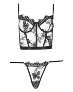  Embroidered G-String Lingerie by Kilo Brava- The Nookie