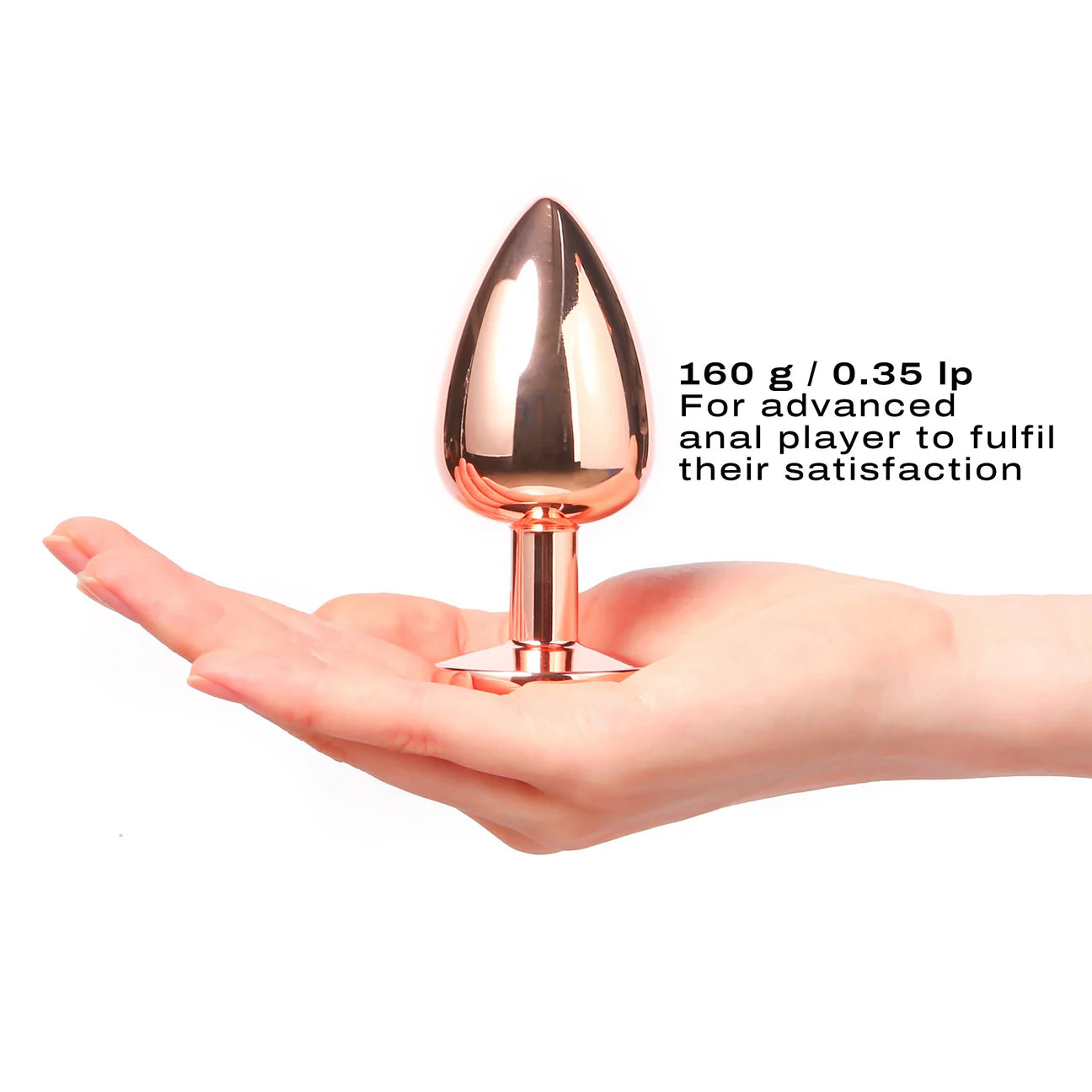 Dorcel Rose Gold Diamond Plug Size Large Dildo by Dorcel- The Nookie