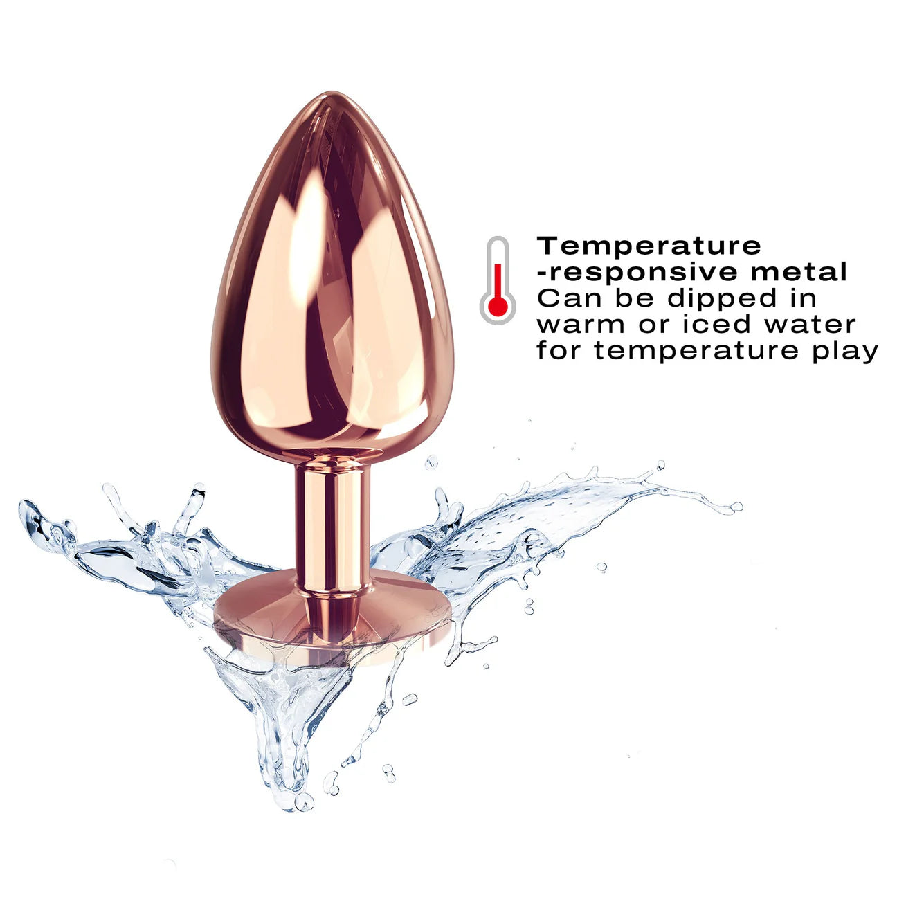 Dorcel Rose Gold Diamond Plug Size Large Dildo by Dorcel- The Nookie