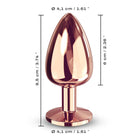 Dorcel Rose Gold Diamond Plug Size Large Dildo by Dorcel- The Nookie