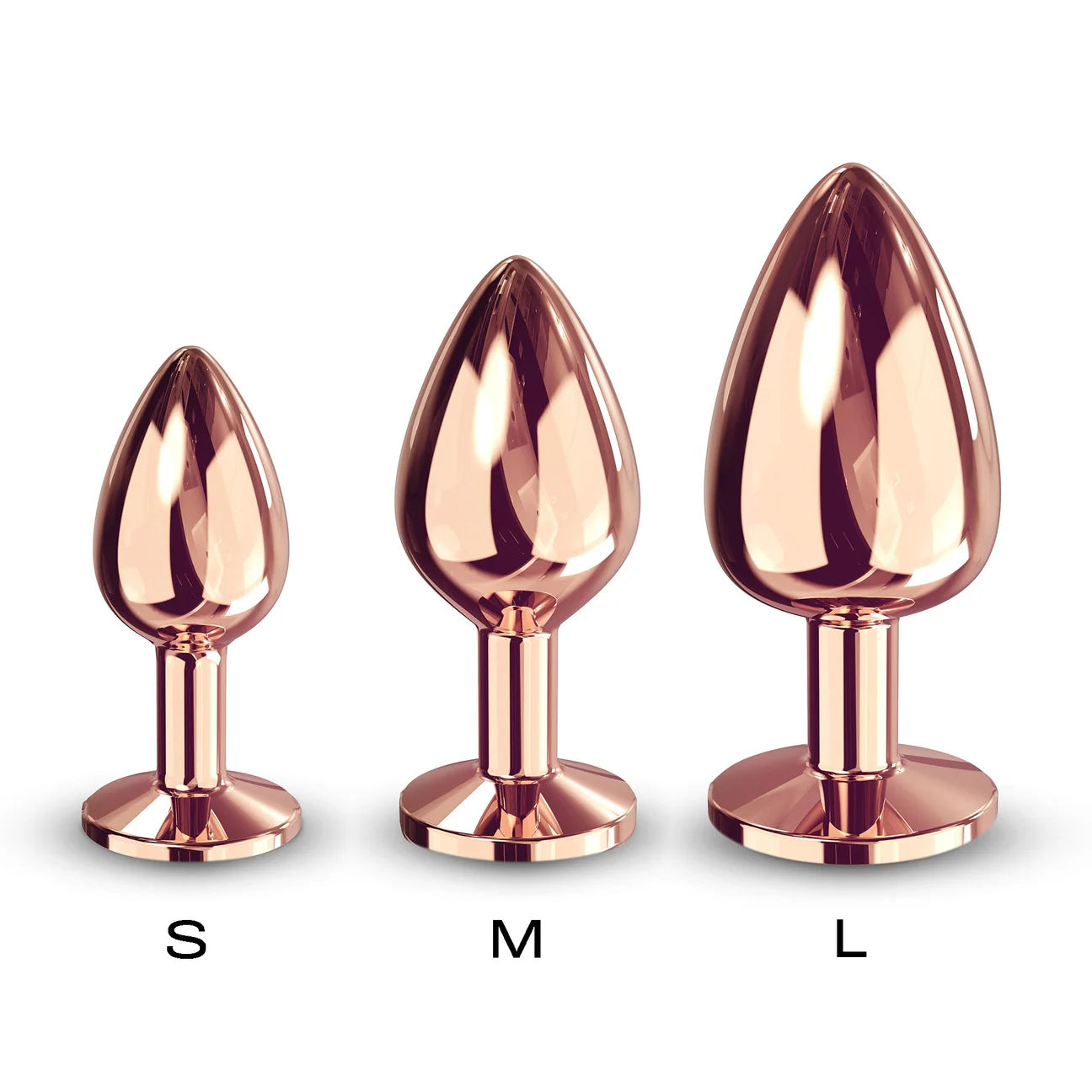 Dorcel Rose Gold Diamond Plug Size Large Dildo by Dorcel- The Nookie