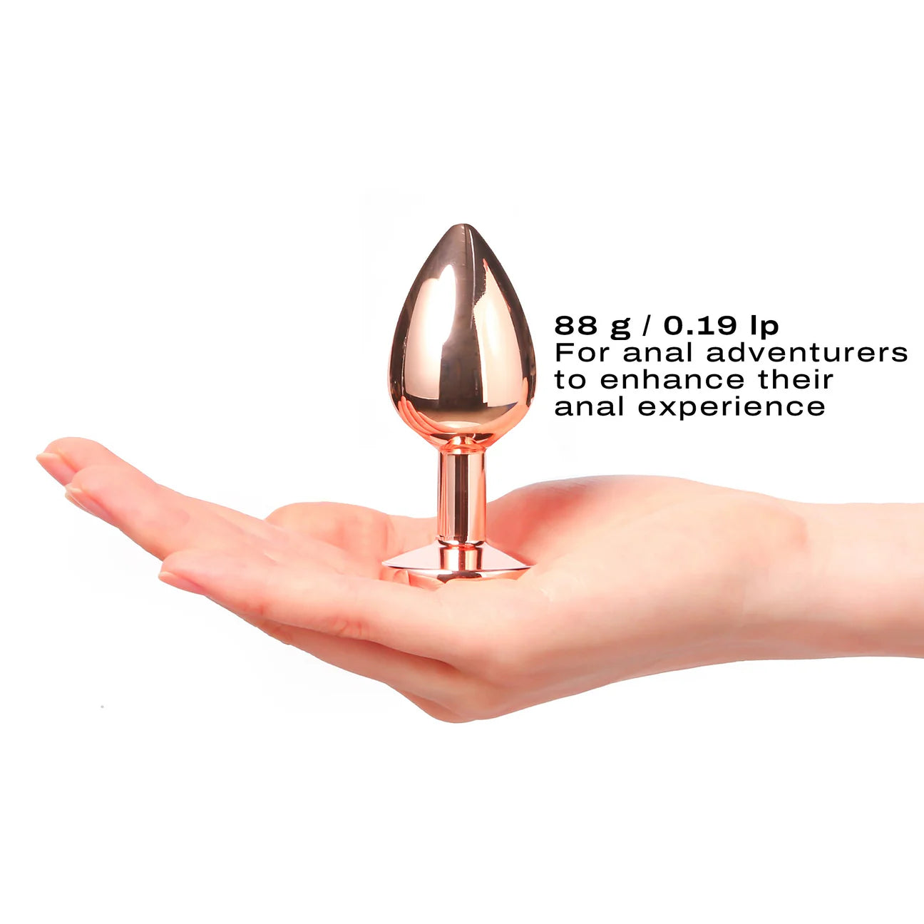 Dorcel Rose Gold Diamond Plug Size Medium Dildo by Dorcel- The Nookie