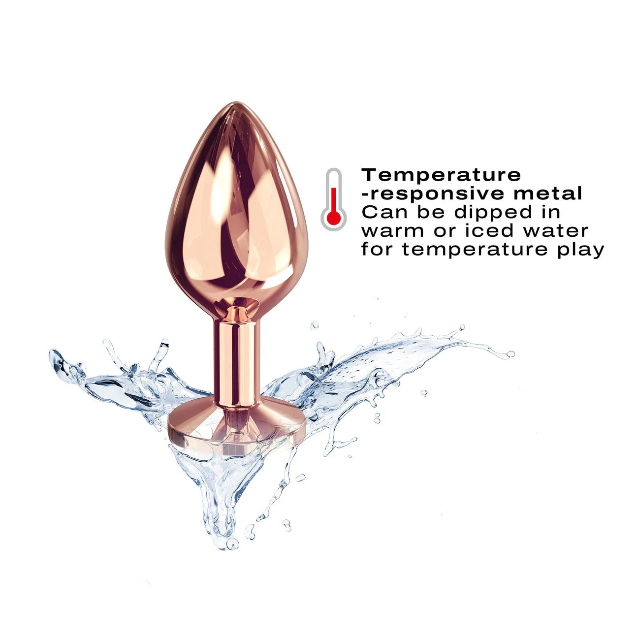 Dorcel Rose Gold Diamond Plug Size Medium Dildo by Dorcel- The Nookie