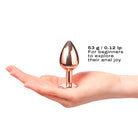 Dorcel Rose Gold Diamond Plug Size Small Dildo by Dorcel- The Nookie