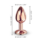 Dorcel Rose Gold Diamond Plug Size Small Dildo by Dorcel- The Nookie