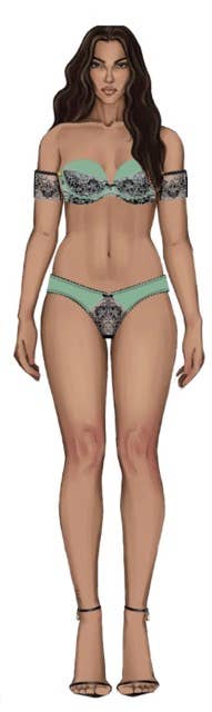 Lara Lace & Liquid Satin Pearl Crotchless Hipster Lingerie by House of Desire- The Nookie