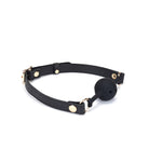 Demon's Kiss Black Leather Ball Gag Kink by Liebe Seele- The Nookie
